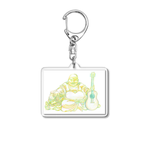 ギター弥勒菩薩(ミーロック君) Acrylic Key Chain