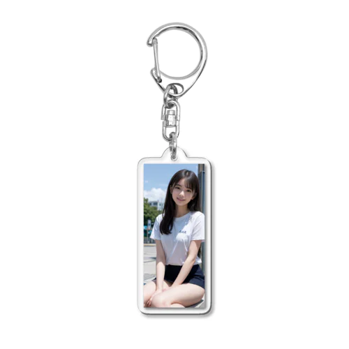 AI美女collection Acrylic Key Chain