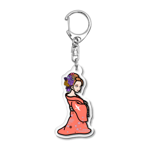 花魁ちゃん Acrylic Key Chain