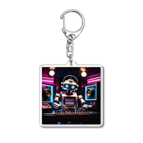 DJロボット1 Acrylic Key Chain