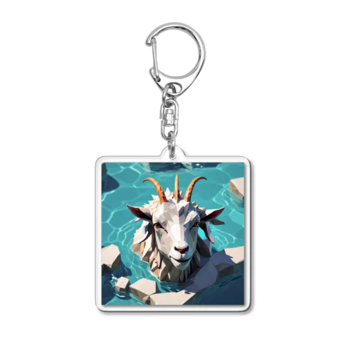 Water goat Acrylic Key Chain