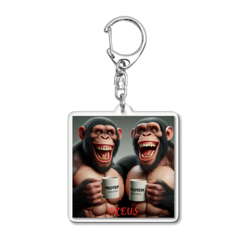 AREUS× CHIMPANZEE#3 Acrylic Key Chain