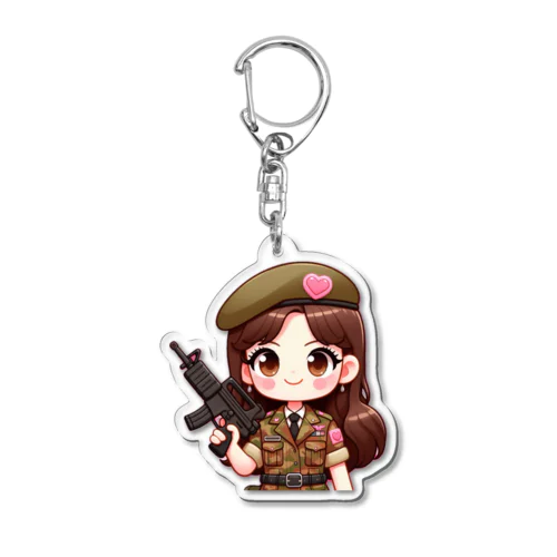 army girl アクリルキーホルダー