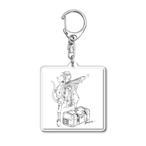 ナニシタさん新衣装モノトーン Acrylic Key Chain