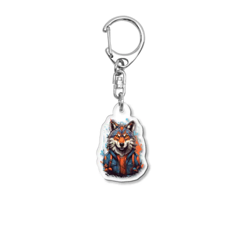 おおかみ Acrylic Key Chain