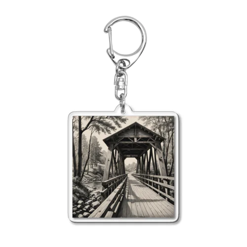 木造橋 Acrylic Key Chain