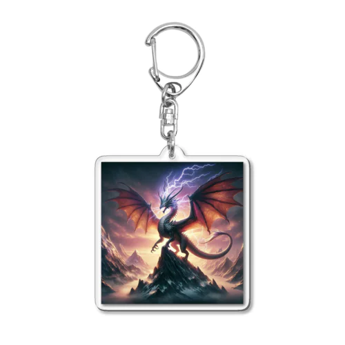 神秘的なドラゴン Acrylic Key Chain