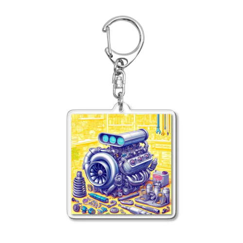 メカニックの夢遊園地 Acrylic Key Chain