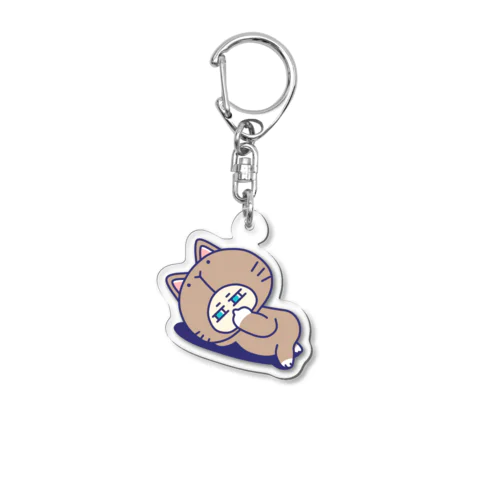 わたくしネコかぶってます●鼻ほじほじ Acrylic Key Chain