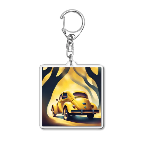 黄色の外車 Acrylic Key Chain