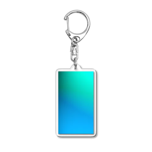 ブルーグラデーション　青→緑 Acrylic Key Chain