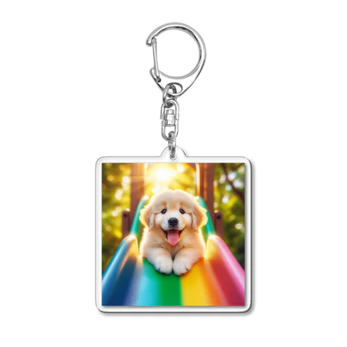 犬の喜び Acrylic Key Chain