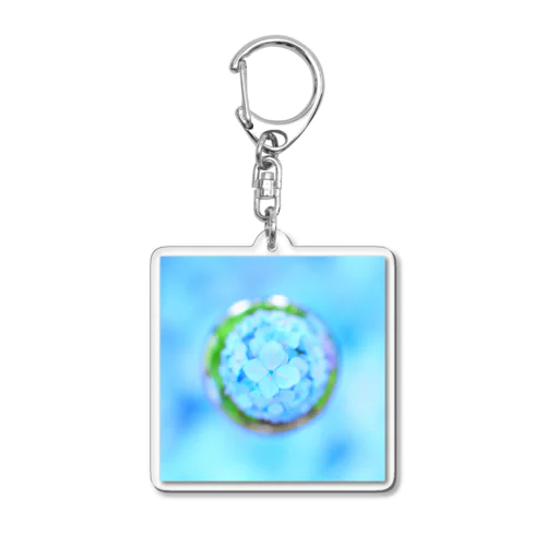 soratama-ajisai blue Acrylic Key Chain