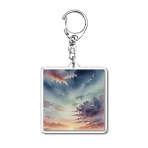 空のグラデーション Acrylic Key Chain