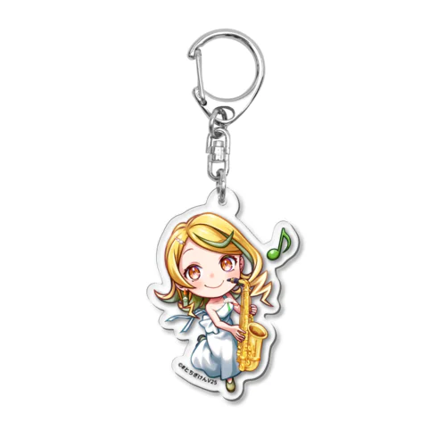 宇都宮でジャズな夜をお届けつづみん Acrylic Key Chain