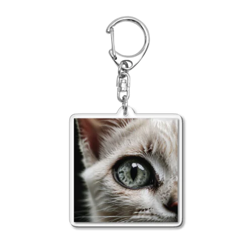 ドアップ猫さん Acrylic Key Chain