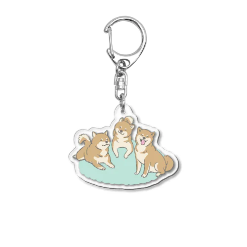 柴犬の芝居 Acrylic Key Chain