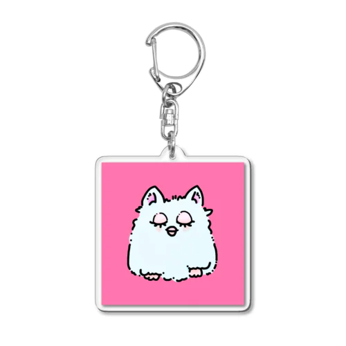 モコモコトリネコ　カラー Acrylic Key Chain