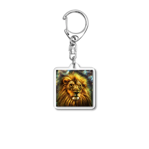 神々しいライオン Acrylic Key Chain