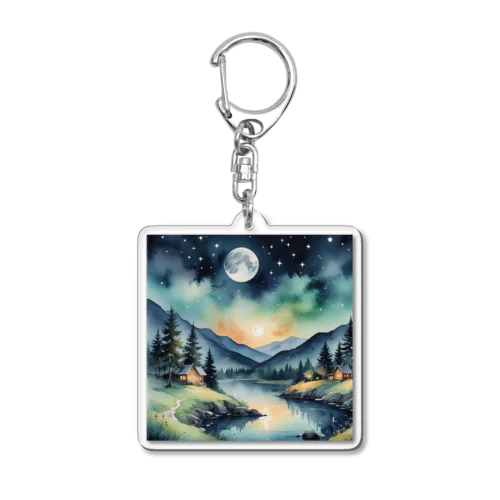 夜の幻想 Acrylic Key Chain