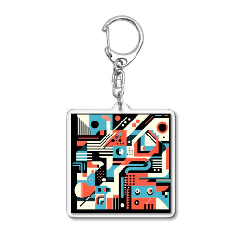 ジオメトリック・フューチャー3 Acrylic Key Chain