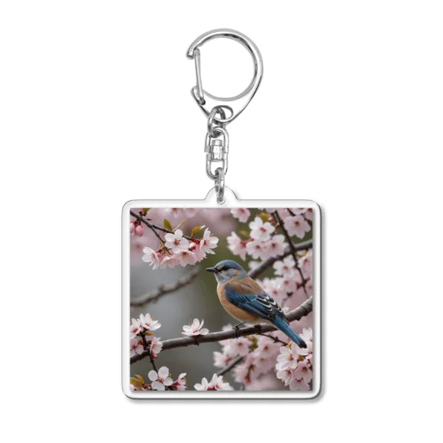 花見鳥 Acrylic Key Chain