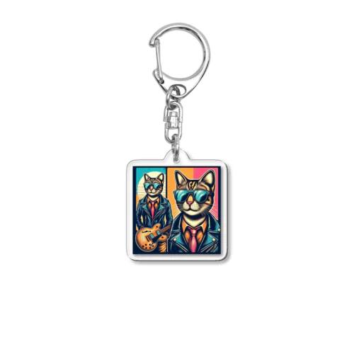 カッコつけ猫 Acrylic Key Chain