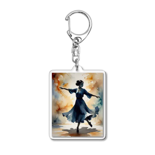 影のダンス Acrylic Key Chain