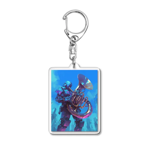 チューバの水晶ロボット Acrylic Key Chain