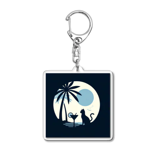 ノスタルジックな広告風🎵 Acrylic Key Chain