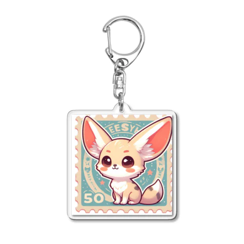 耳長が可愛いフェネックちゃん Acrylic Key Chain