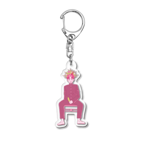 ピンクチェリー Acrylic Key Chain