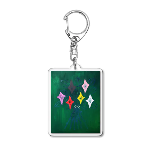 生活 Acrylic Key Chain