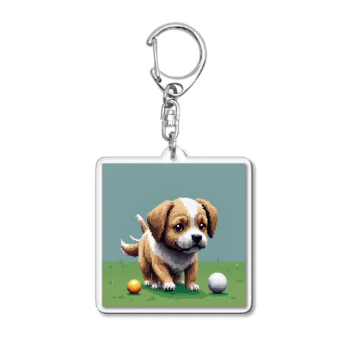 尻尾を振る犬 Acrylic Key Chain