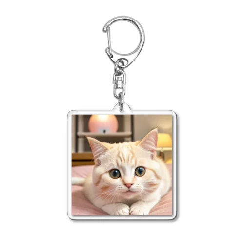 かわいい猫のグッズ アクリルキーホルダー