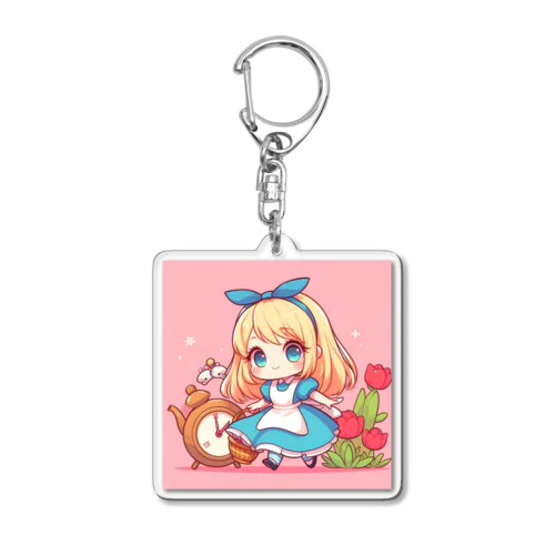 不思議の国のアリス少女 Acrylic Key Chain