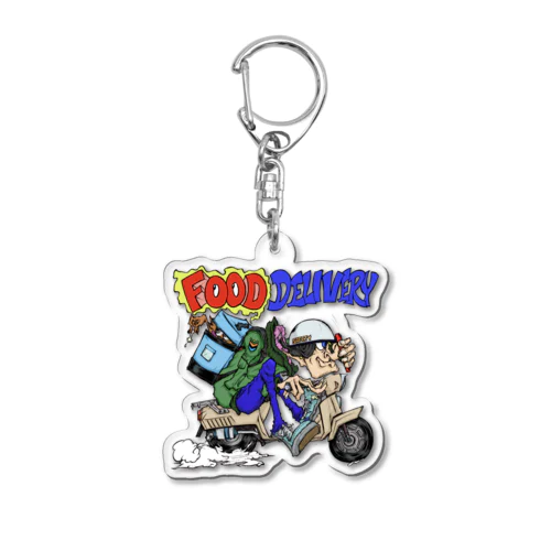 FOOD DELIVERY Acrylic Key Chain