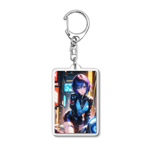 サイバーパンク　2次元美少女 Acrylic Key Chain