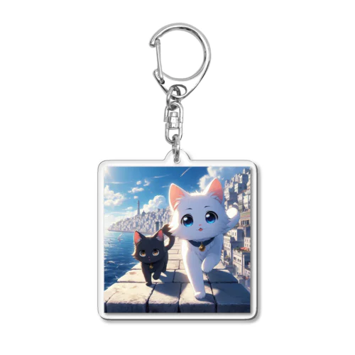 お散歩猫シリーズ Acrylic Key Chain