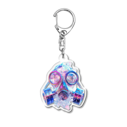 gasmask girl ロゴ Acrylic Key Chain