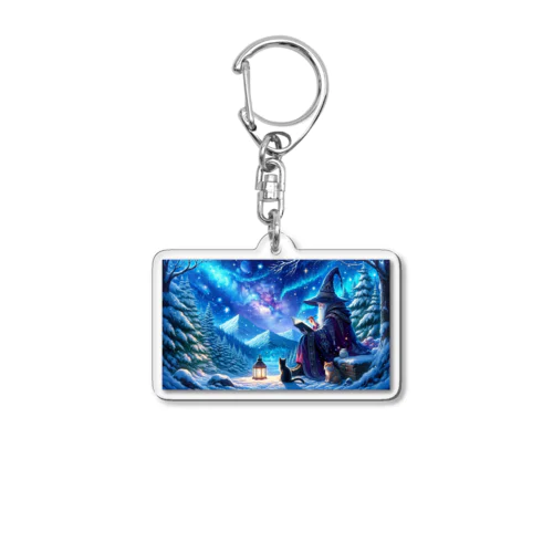 魔法使いと猫 Acrylic Key Chain