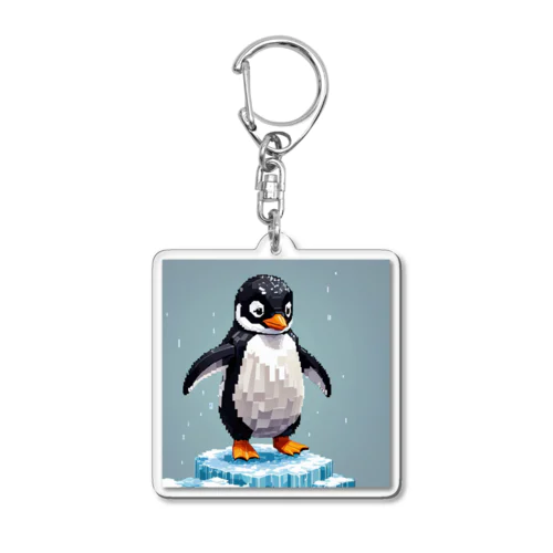 ちょっと切なそうなペンギン Acrylic Key Chain