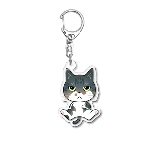 ぱっかーん座りなめこちゃん Acrylic Key Chain