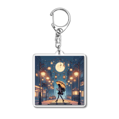 月夜 Acrylic Key Chain