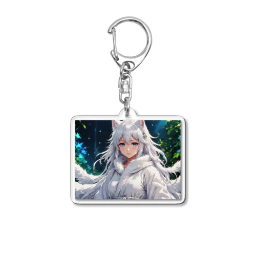 もふもふの巫女 Acrylic Key Chain