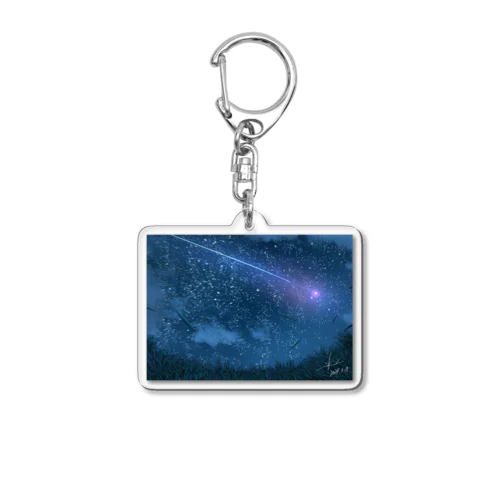 桃色の流れ星 Acrylic Key Chain