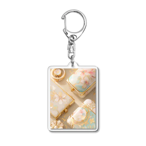 小物入れ、可愛い　なでしこ1478 Acrylic Key Chain