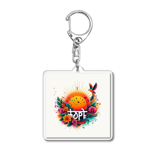 PARADISE Acrylic Key Chain