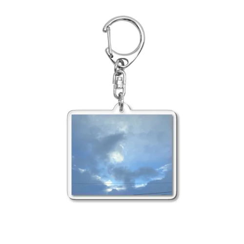 朝日と雲 Acrylic Key Chain