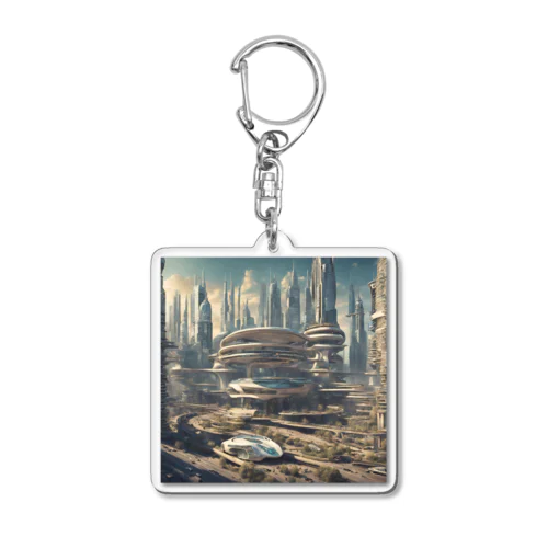 未来都市 Acrylic Key Chain